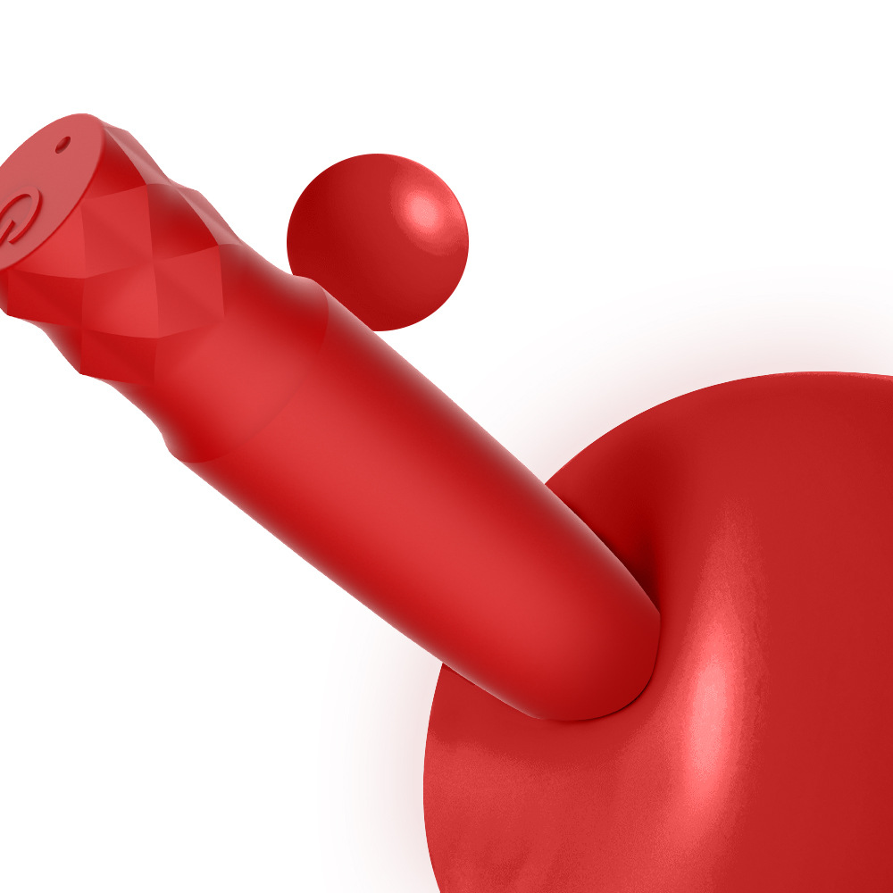 Women's Flower-Shaped Mini Vibration Massage Device - Skin-Safe Silicone