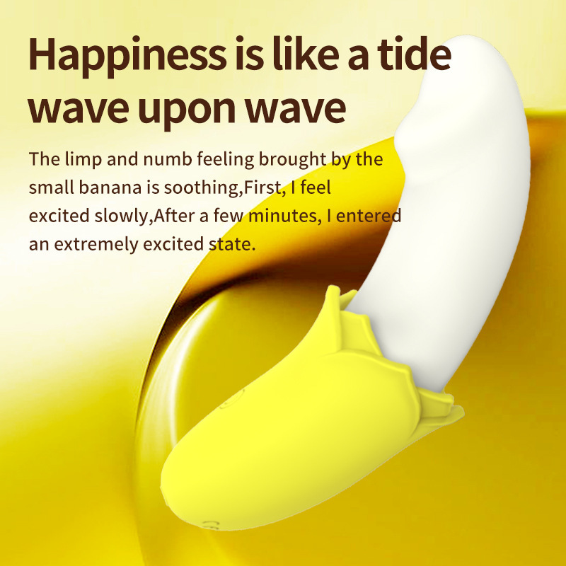 Women's Banana-Shaped Vibration Massage Device - Skin-Safe Silicone