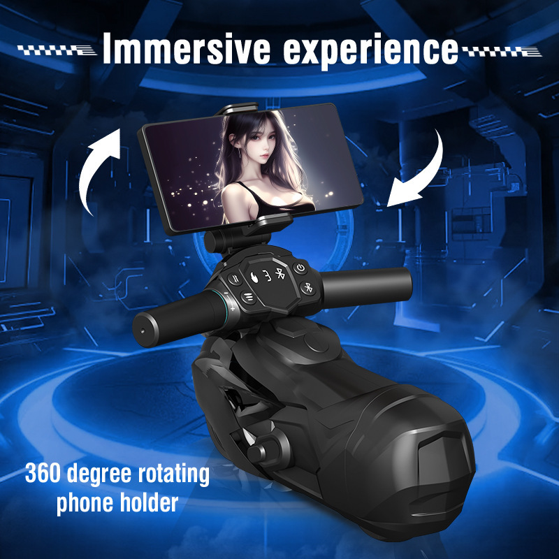 Men's Motorcycle-Shaped Quiet Relaxation Device | Vibration Suction, Heating & Telescopic