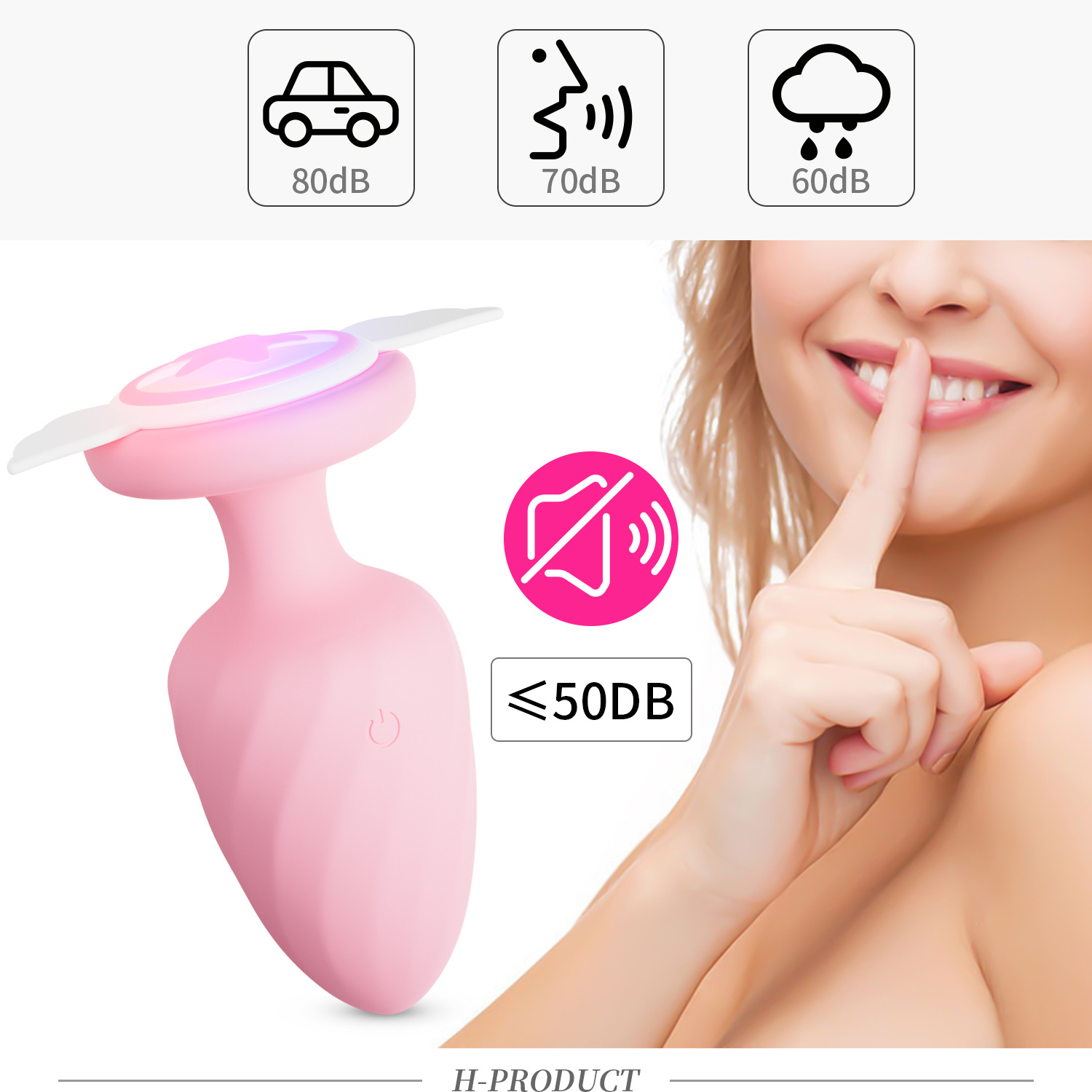 BANNDO Angel Glowing Relaxation Plug | Wireless Remote Control Silicone Massage Tool