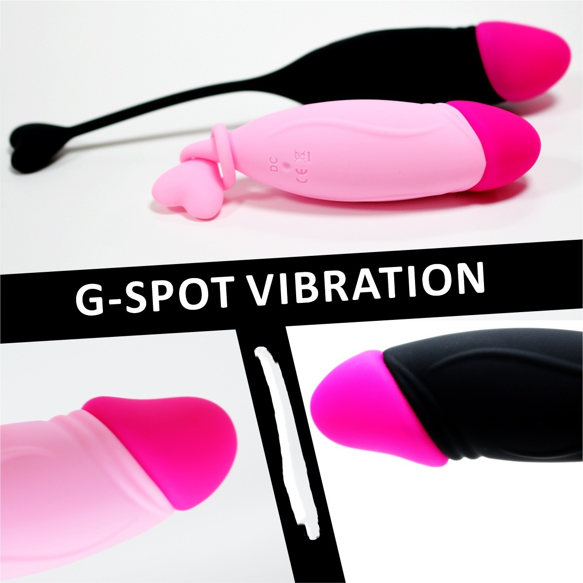 Women's Dual-Color APP Remote Control Vibration Massage Device - Skin-Safe Silicone