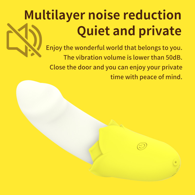 Women's Banana-Shaped Vibration Massage Device - Skin-Safe Silicone