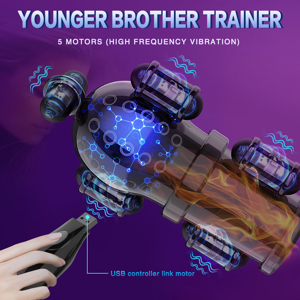 Men's Transparent Automatic Quiet Relaxation Device