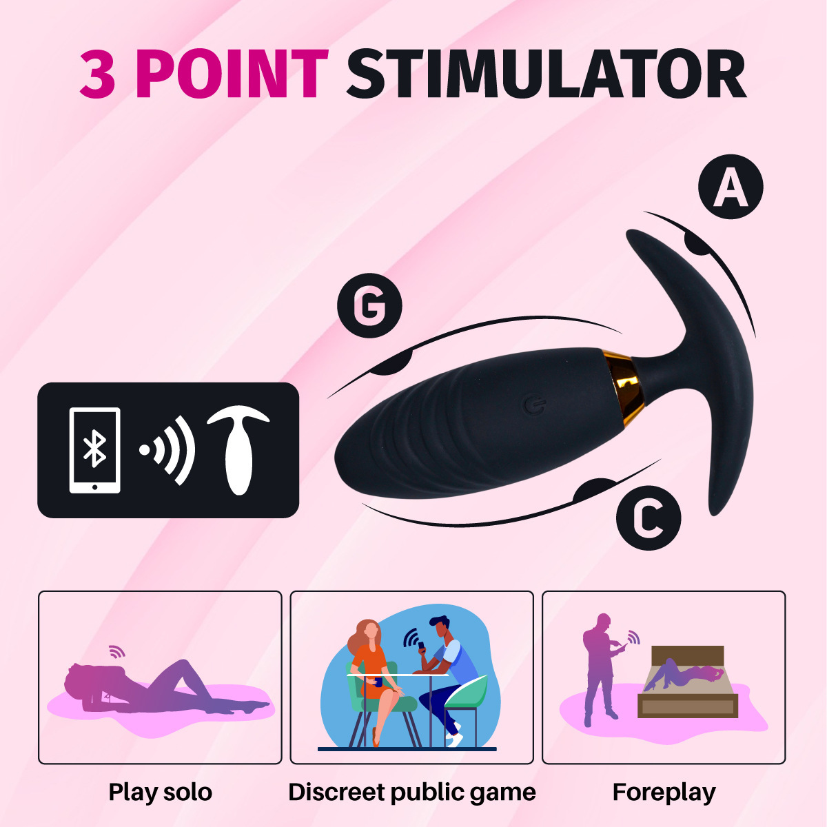 Remote Control Vibration Massage Device - Women's Wearable Personal Care Tool