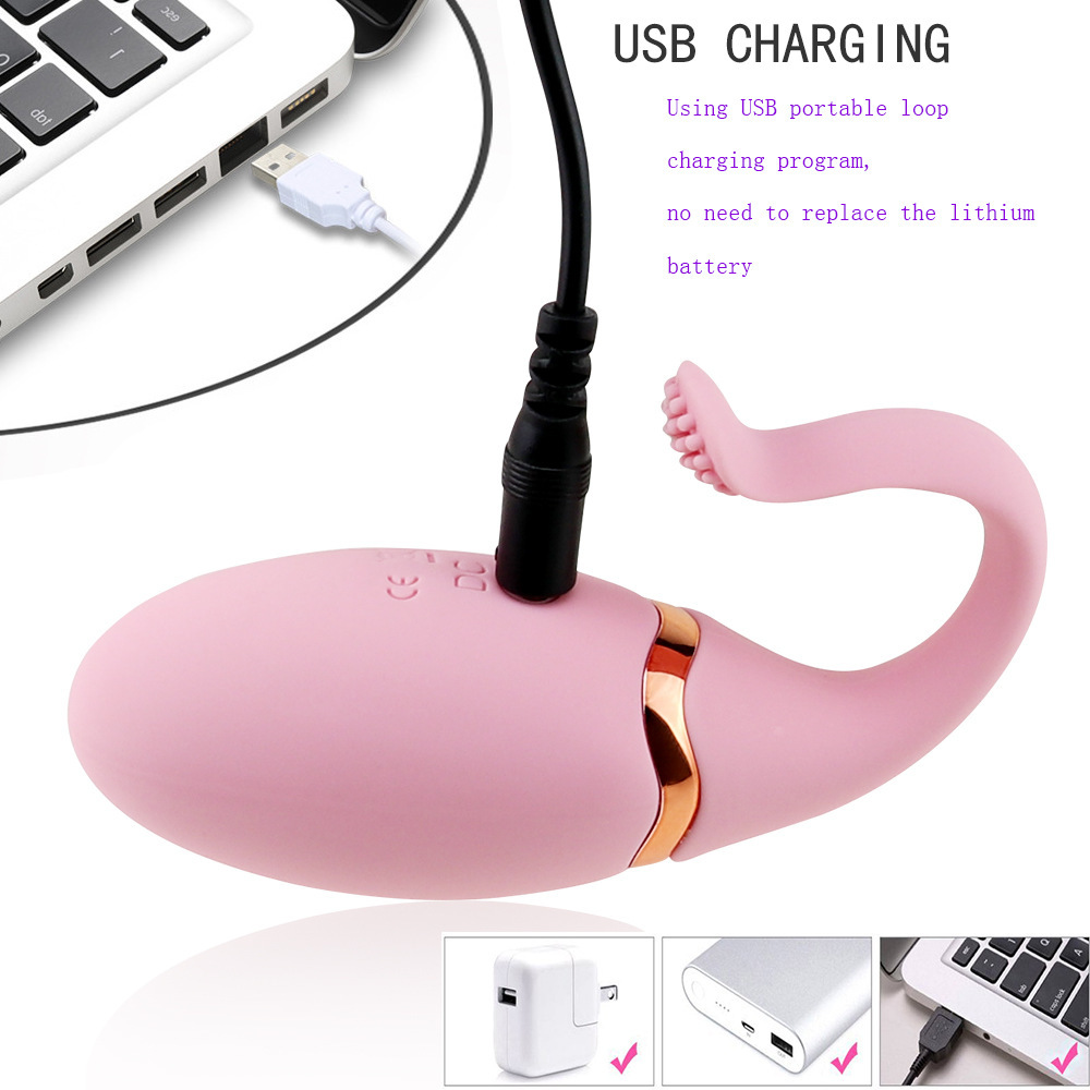 Women's Wireless Remote Control Vibration Massage Device - Skin-Safe Silicone