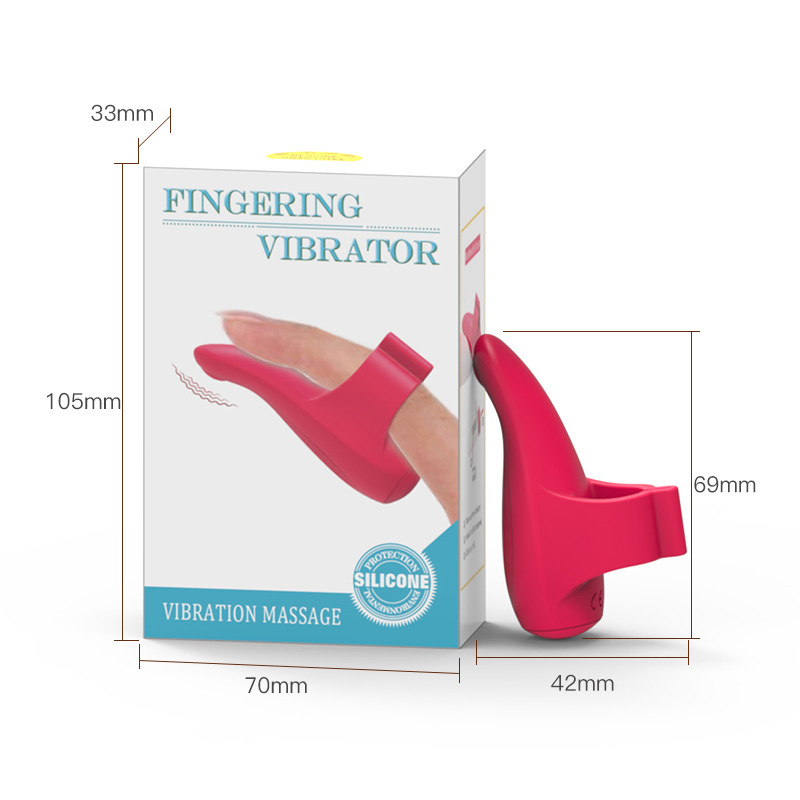 Women's Finger Tip Vibration Massage Tool - Skin-Safe Silicone