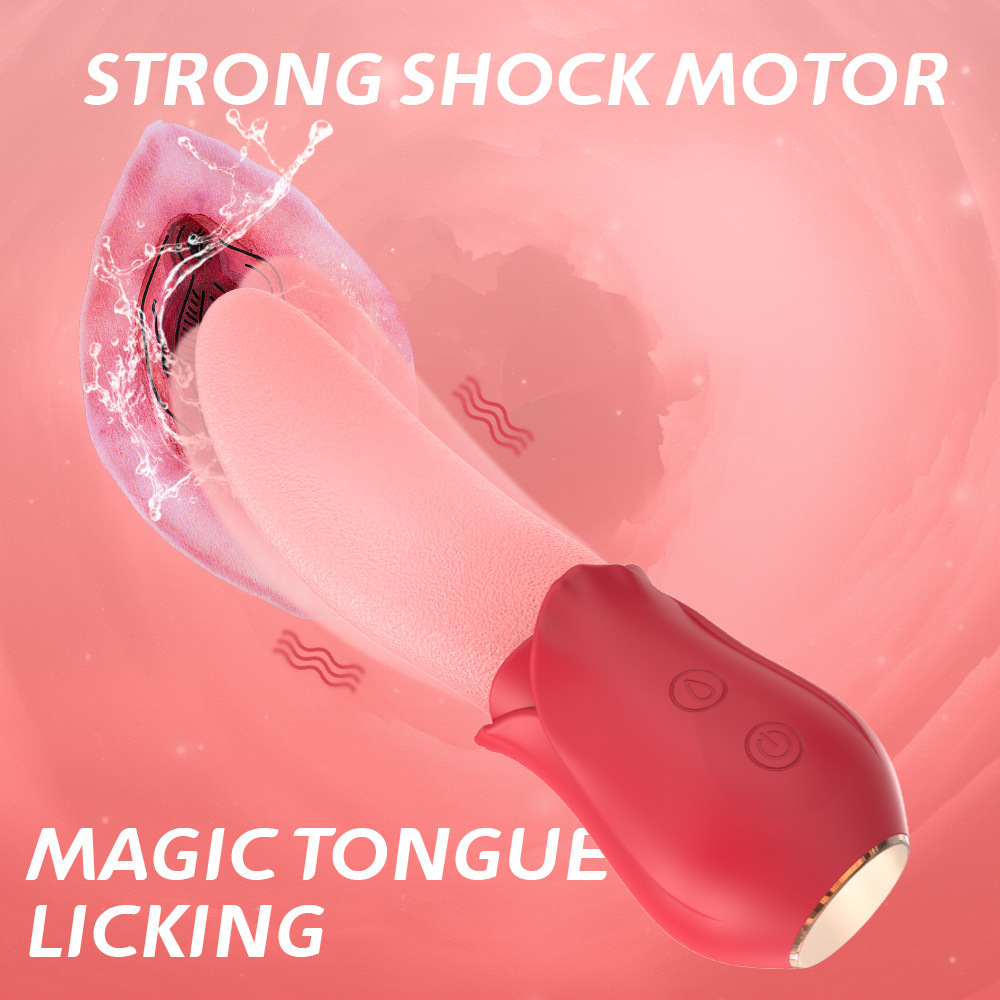 Women's Multi-Mode Tongue-Like Vibration Massage Device - Skin-Safe Silicone