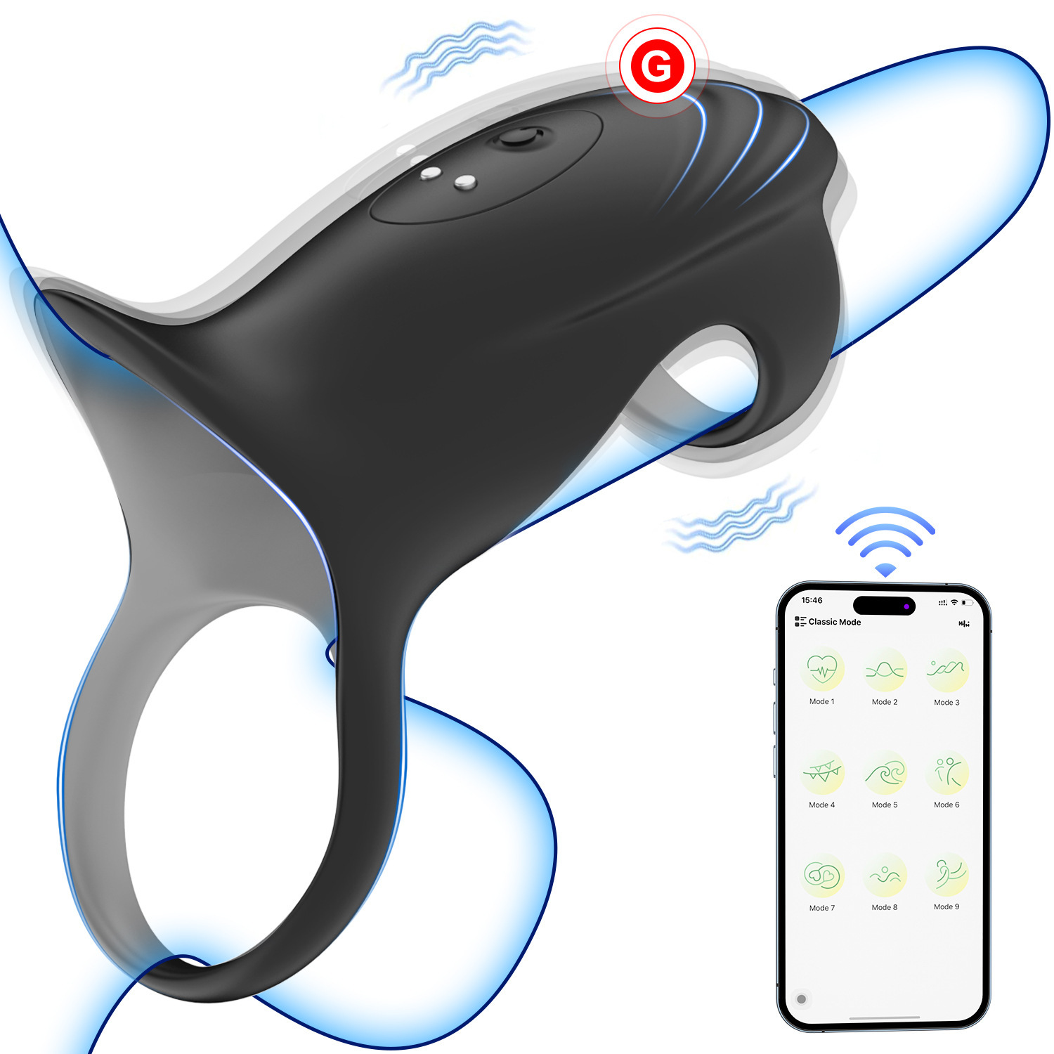 Men's APP Control Vibration Massage Tool | Couples Shared, Skin-Safe Silicone