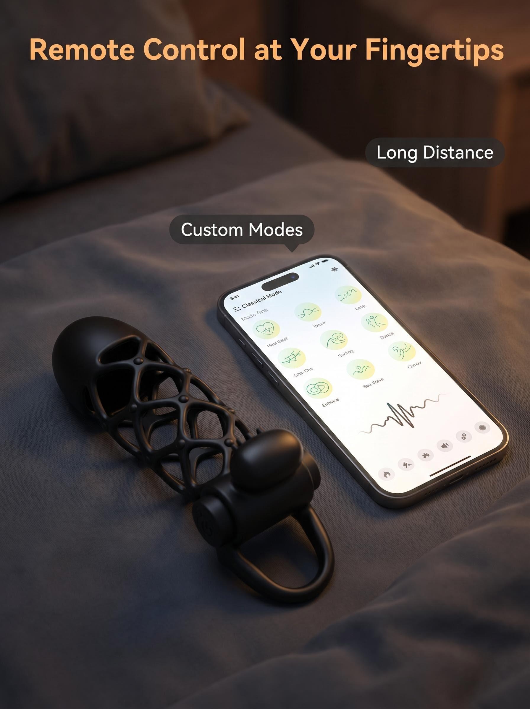 Men's Dual Vibration Ring Massage Tool | Couple Relaxation Device