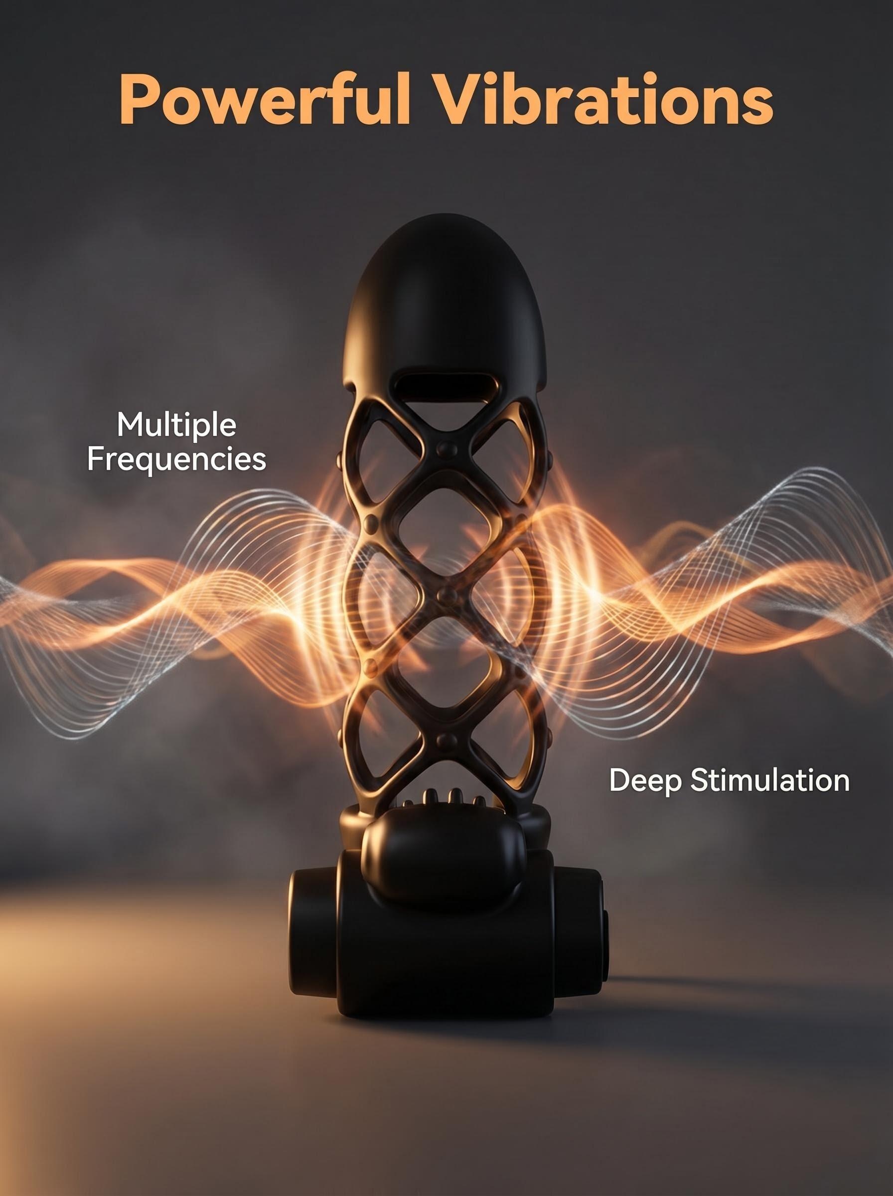 Men's Dual Vibration Ring Massage Tool | Couple Relaxation Device