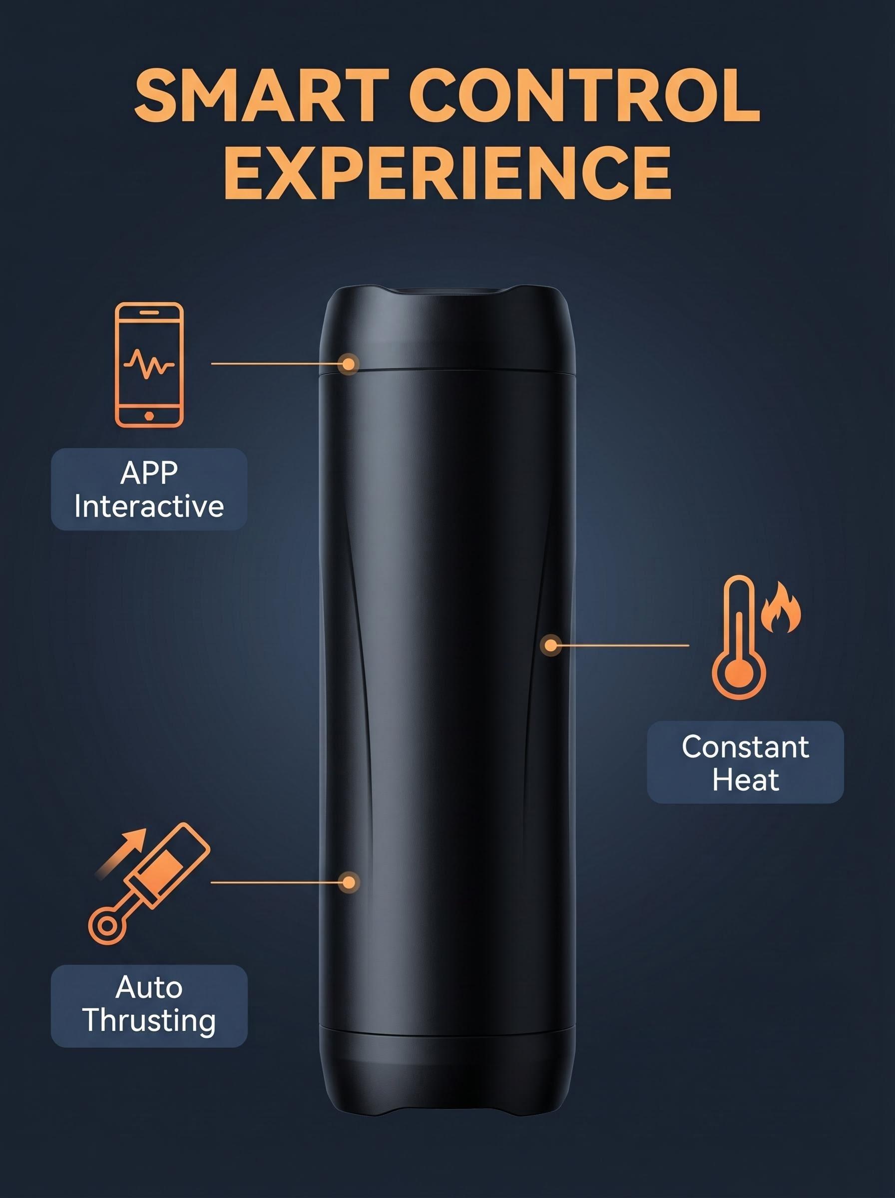 Intelligent Automatic Electric Heating Aircraft Cup for Men - Smart Telescopic & Suction Personal Care Tool