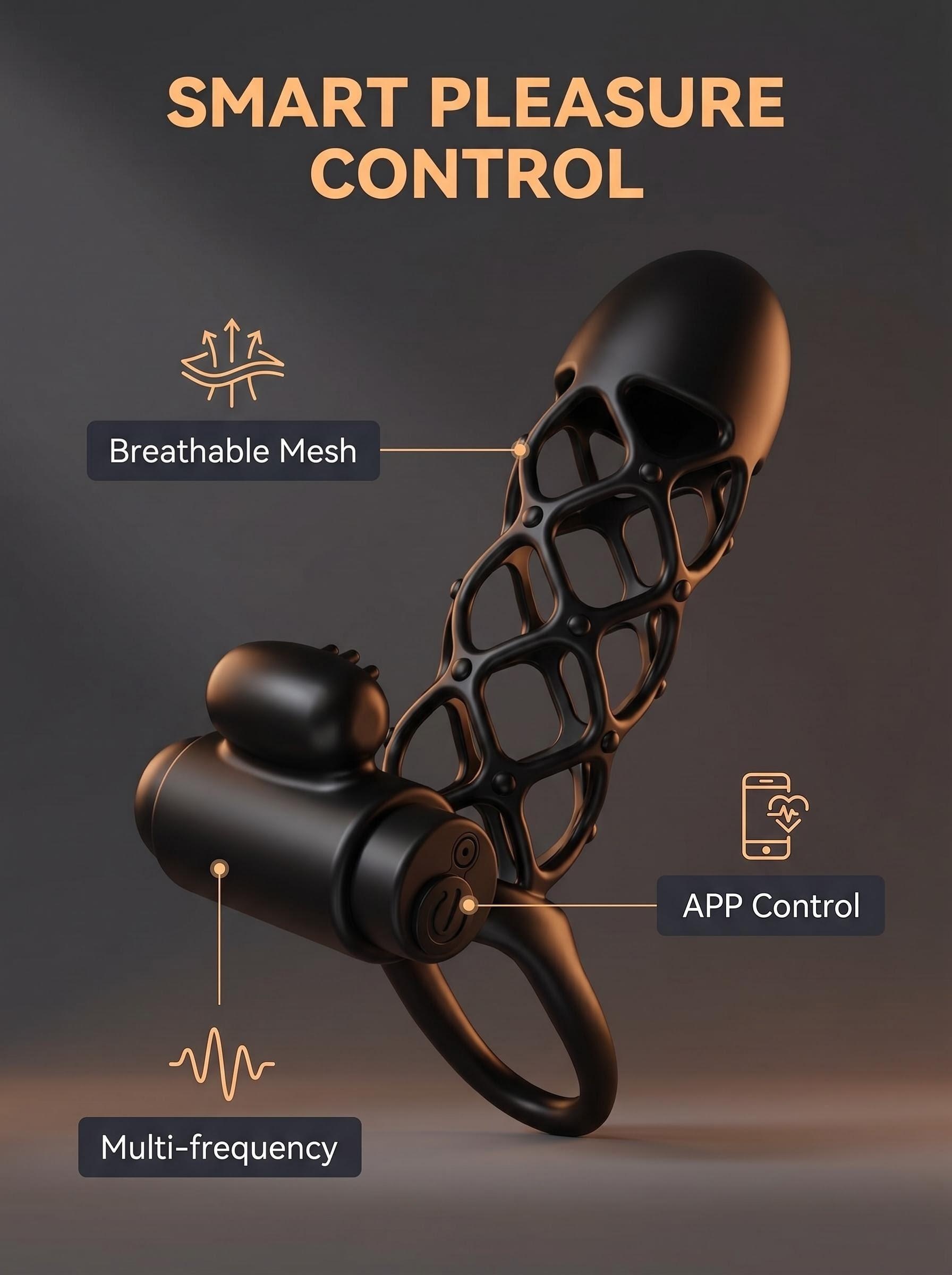 Men's Dual Vibration Ring Massage Tool | Couple Relaxation Device