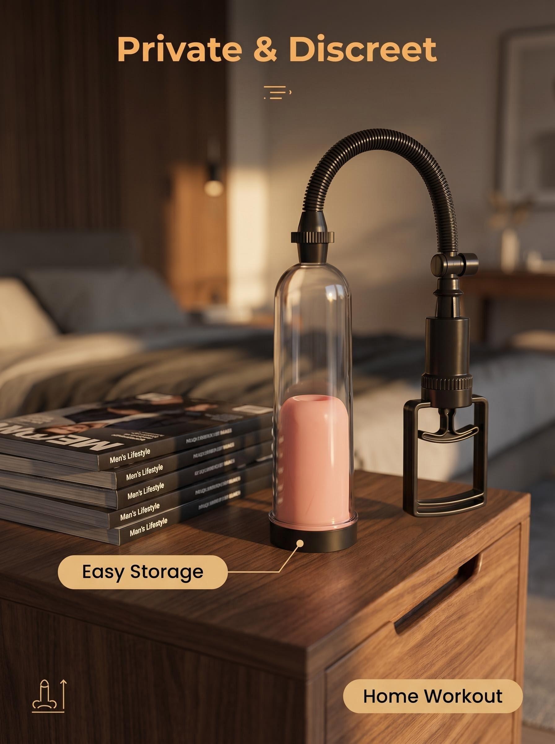 Men’s Vacuum Suction Massage Device - Portable Handheld Personal Care Tool