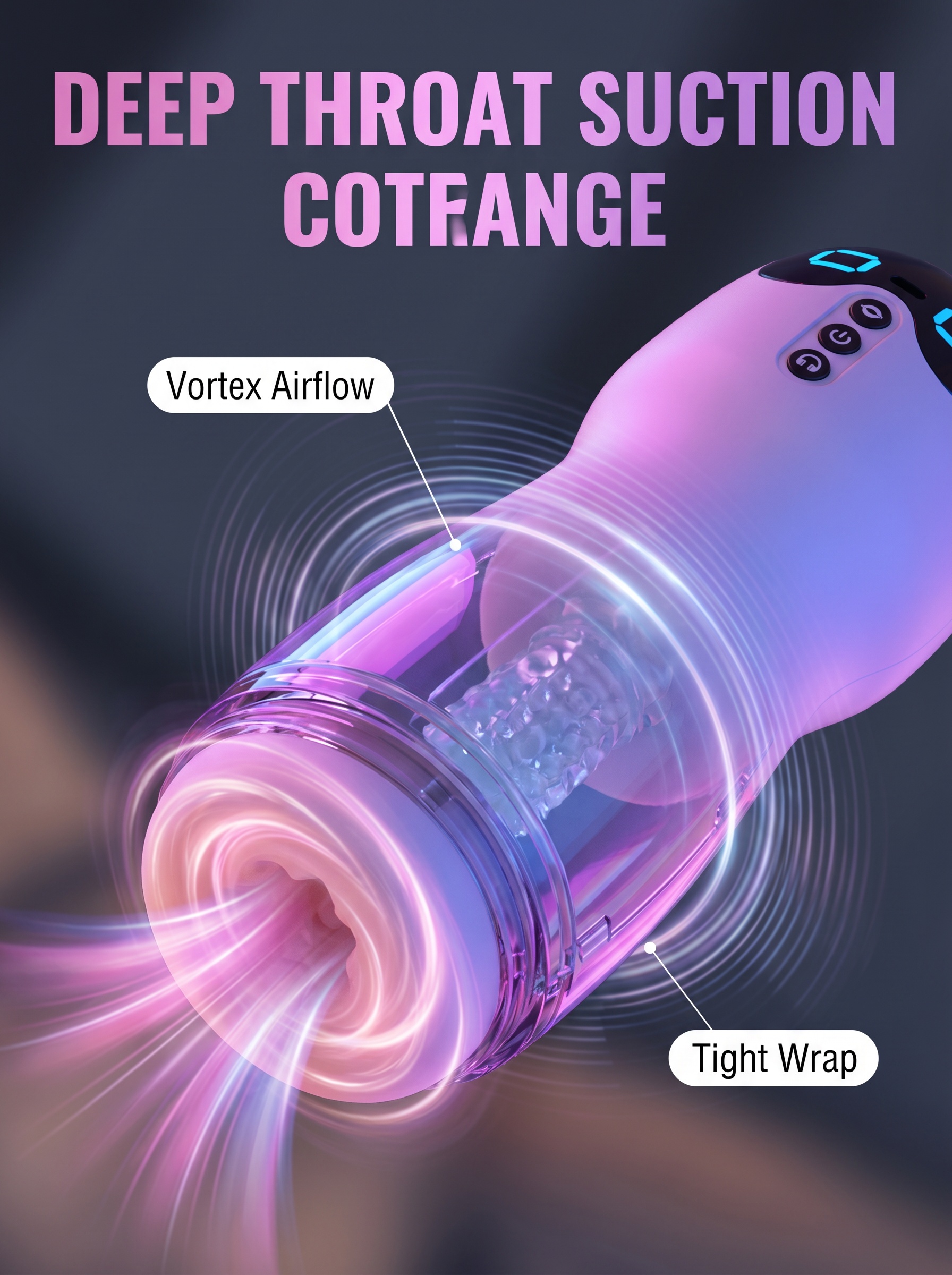 Automatic Voice Control Massage Cup for Men - Variable Frequency Suction & Vibration Personal Care Tool