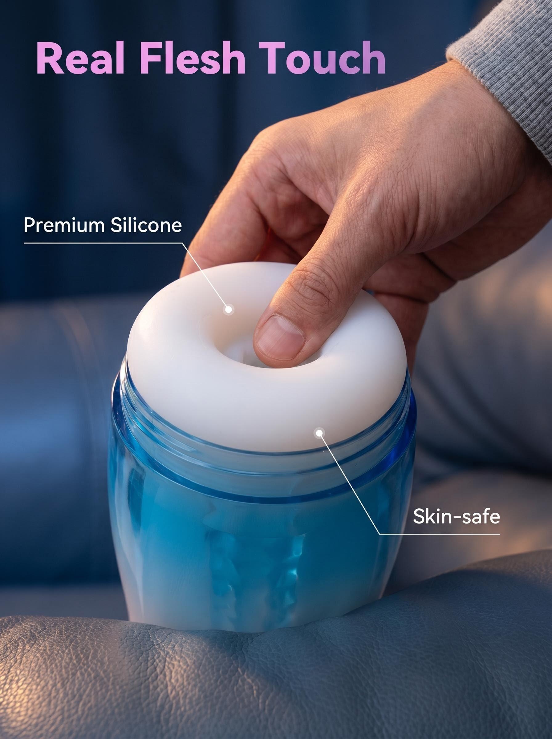Automatic Voice Control Massage Cup for Men - Variable Frequency Suction & Vibration Personal Care Tool