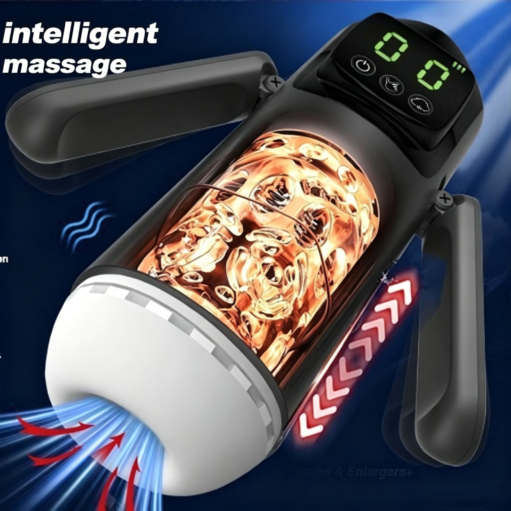 Smart Automatic Massage Device for Men - Suction & Telescopic with Heating Function