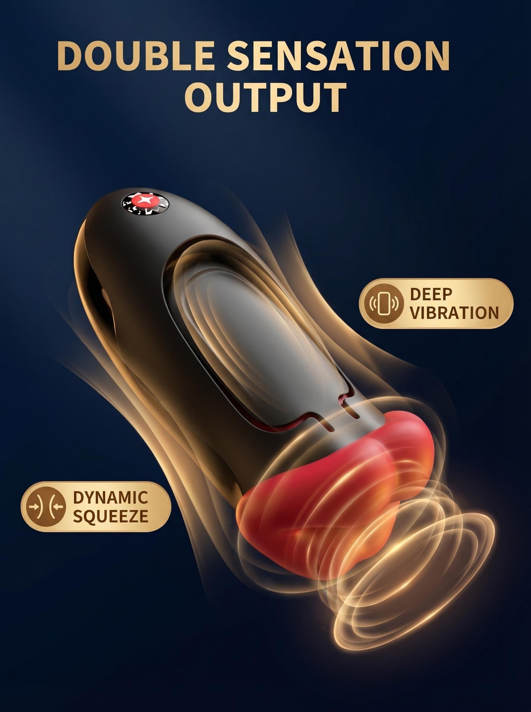 APP Remote Control Lip Design Massage Device for Men | Suction & Vibration Personal Care Tool