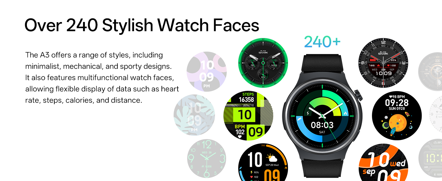 Over 240 Stylish Watch Faces