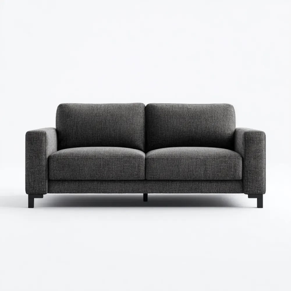 2人掛けソファ 布製 180x85x75 cm – ダークグレー – 現代的デザイン