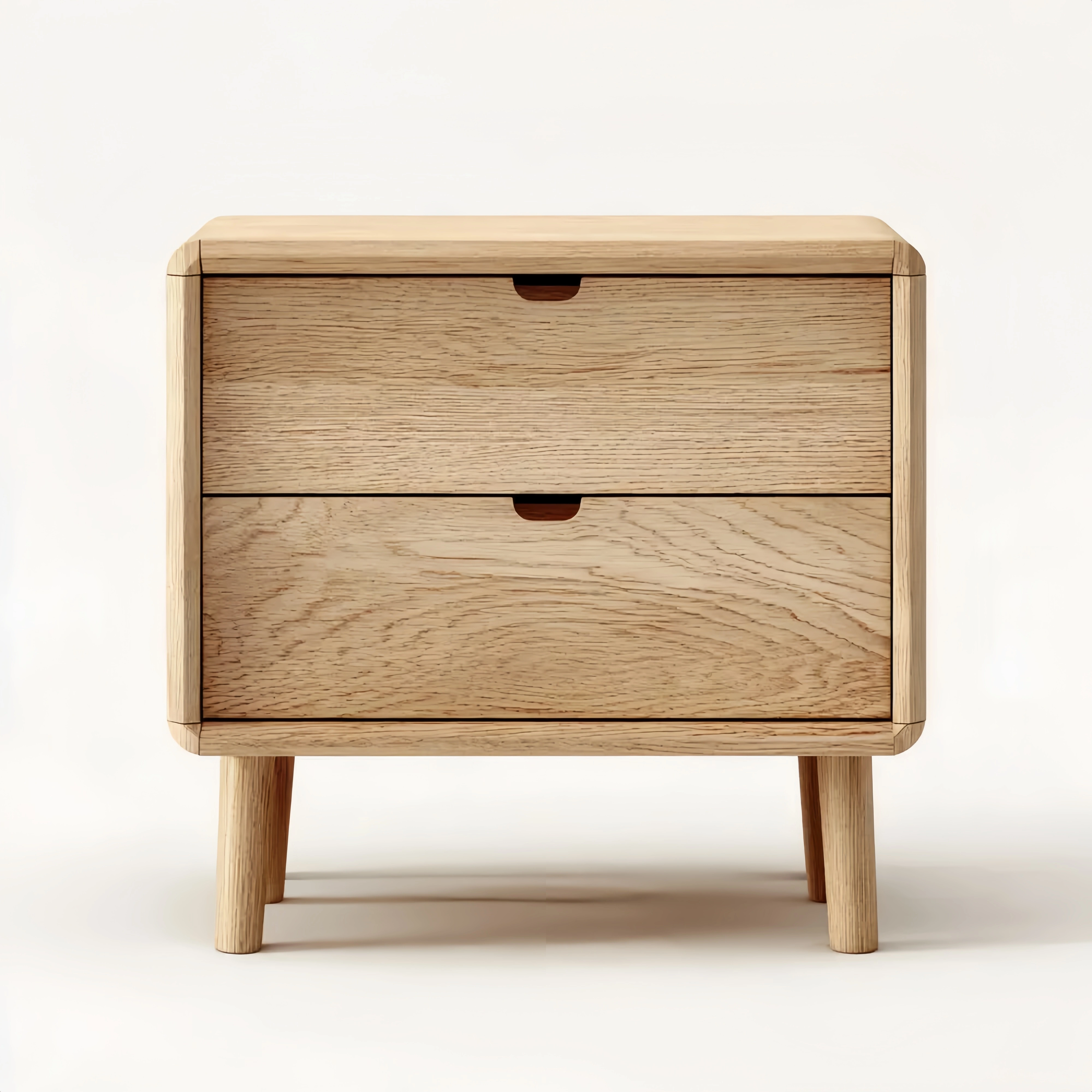 ナイトテーブル 木製 45x35x50 cm - ナチュラルカラー