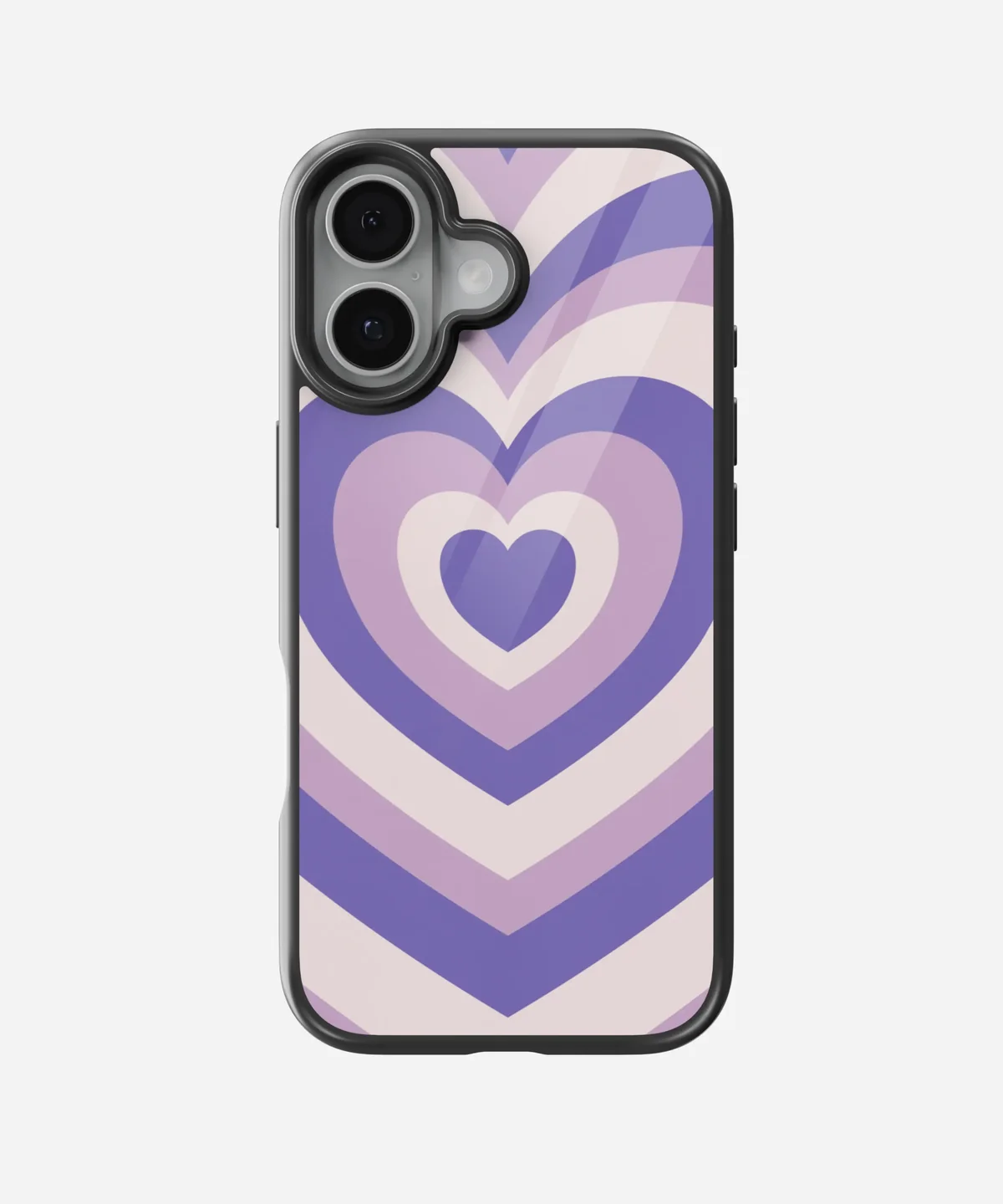 Pastel Purple Retro Hearts Y2K Stride 2.0 Phone Case