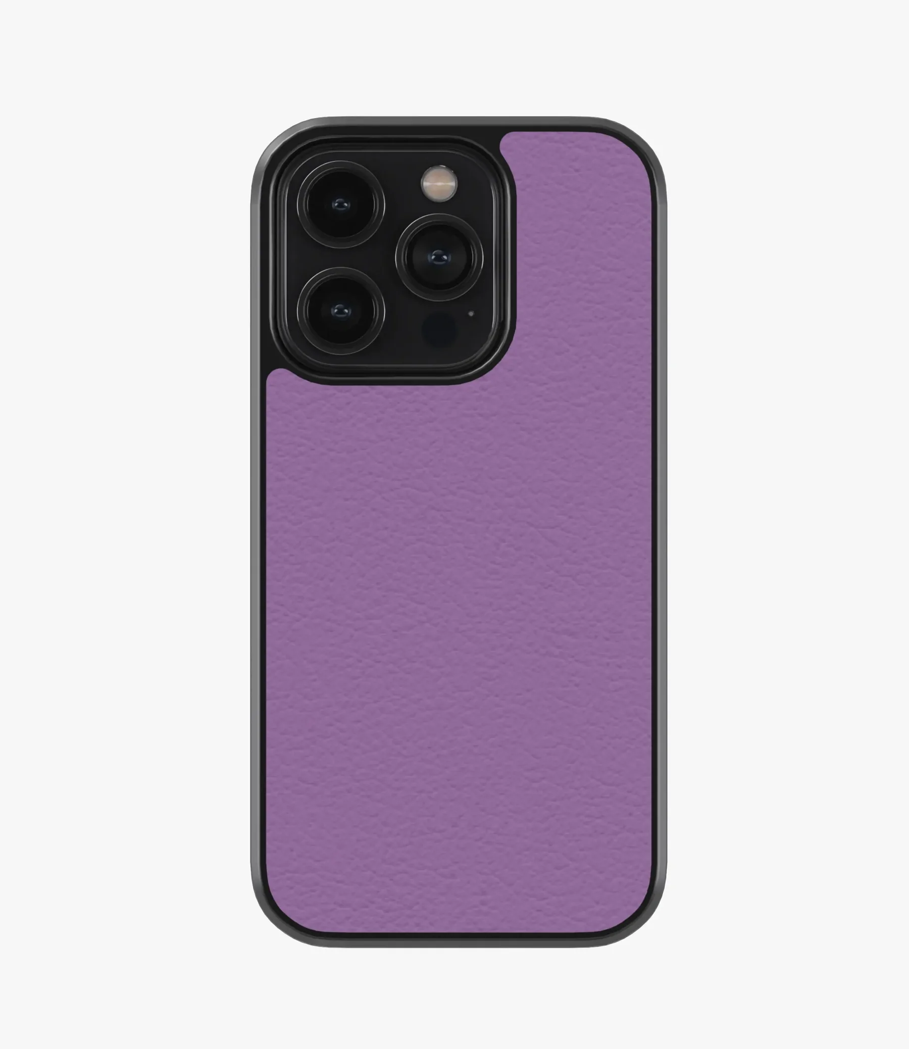 Solid Purple Premium Leather Phone Case