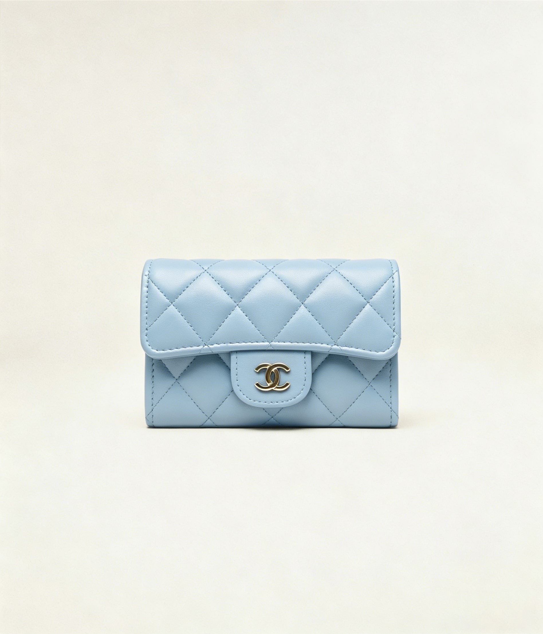 クラシック フラップ カード ケース / ライトブルー