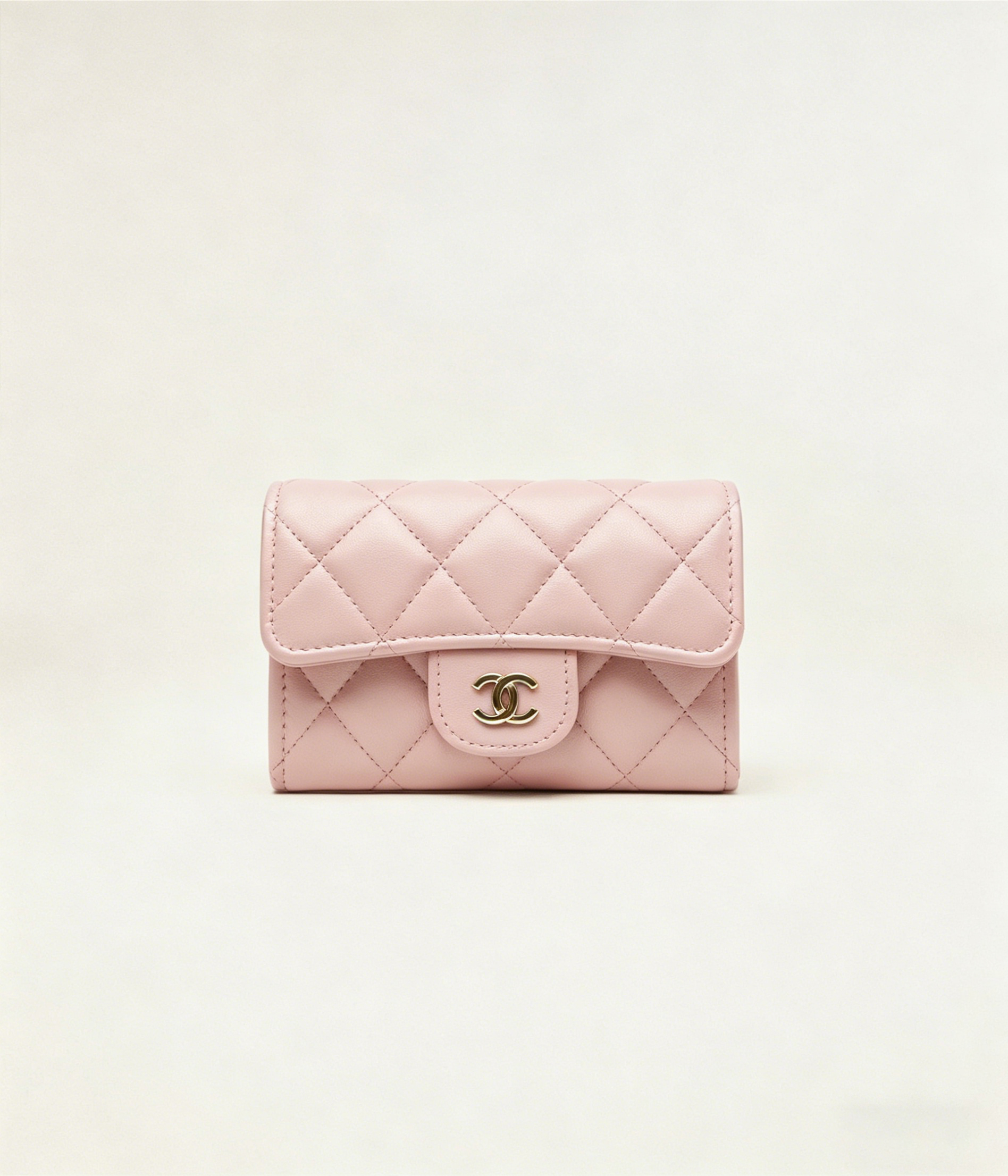 クラシック フラップ カード ケース / ライトピンク