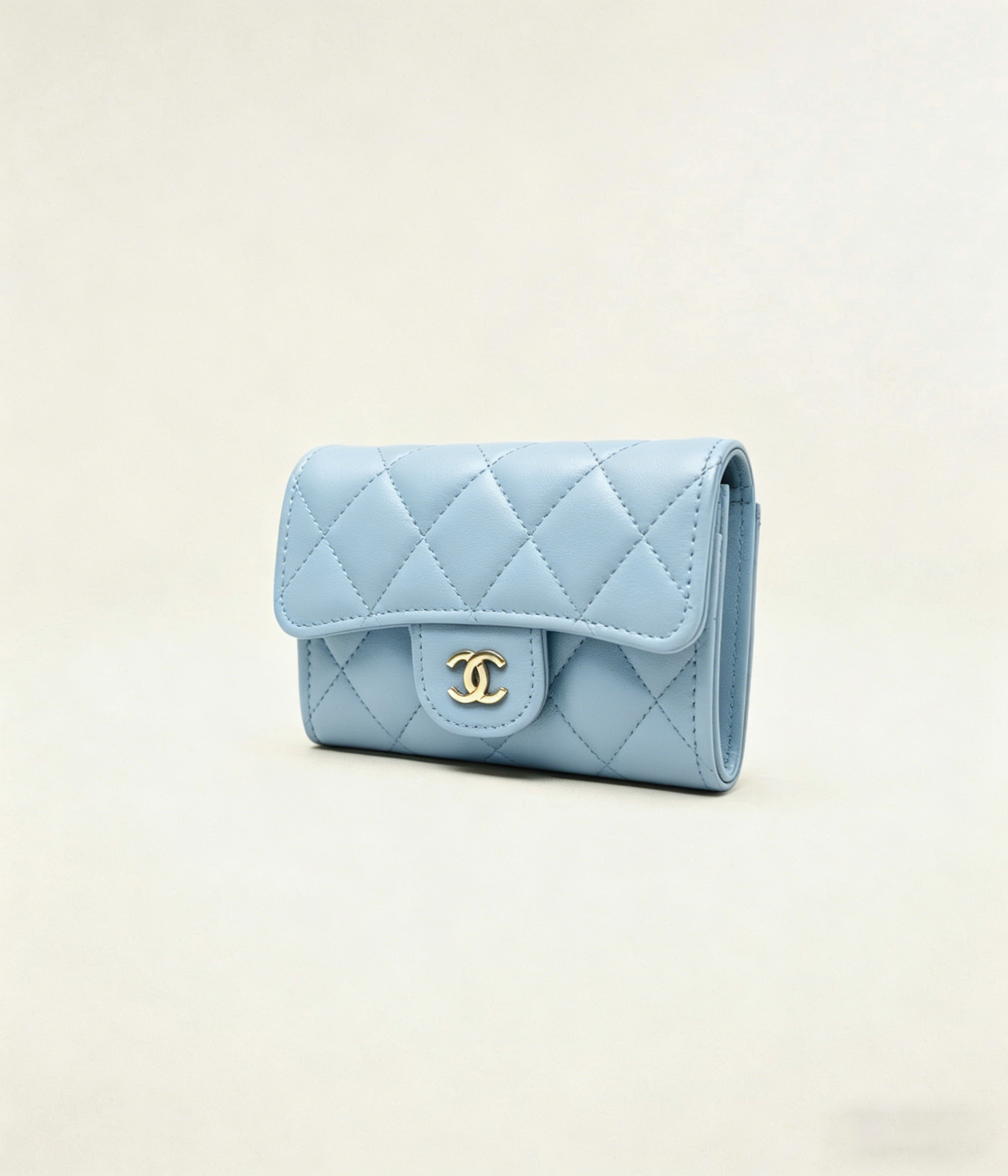 クラシック フラップ カード ケース / ライトブルー