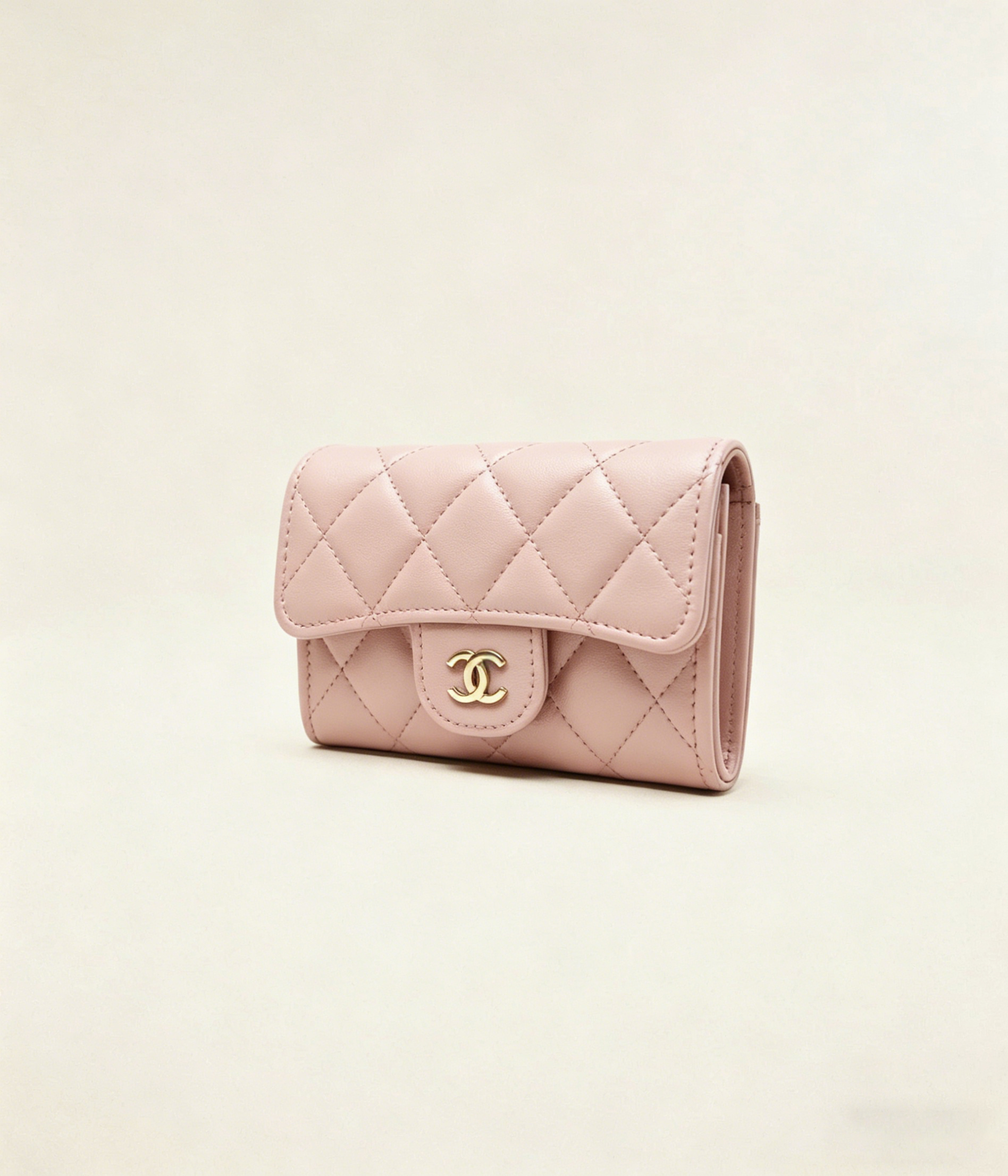 クラシック フラップ カード ケース / ライトピンク