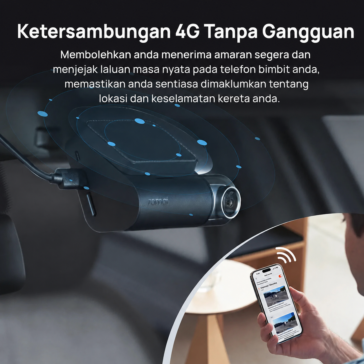 Kamera Pemuka A510 2.7K HD dengan Sony STARVIS 2, 4G LTE & Dual HDR Disokong