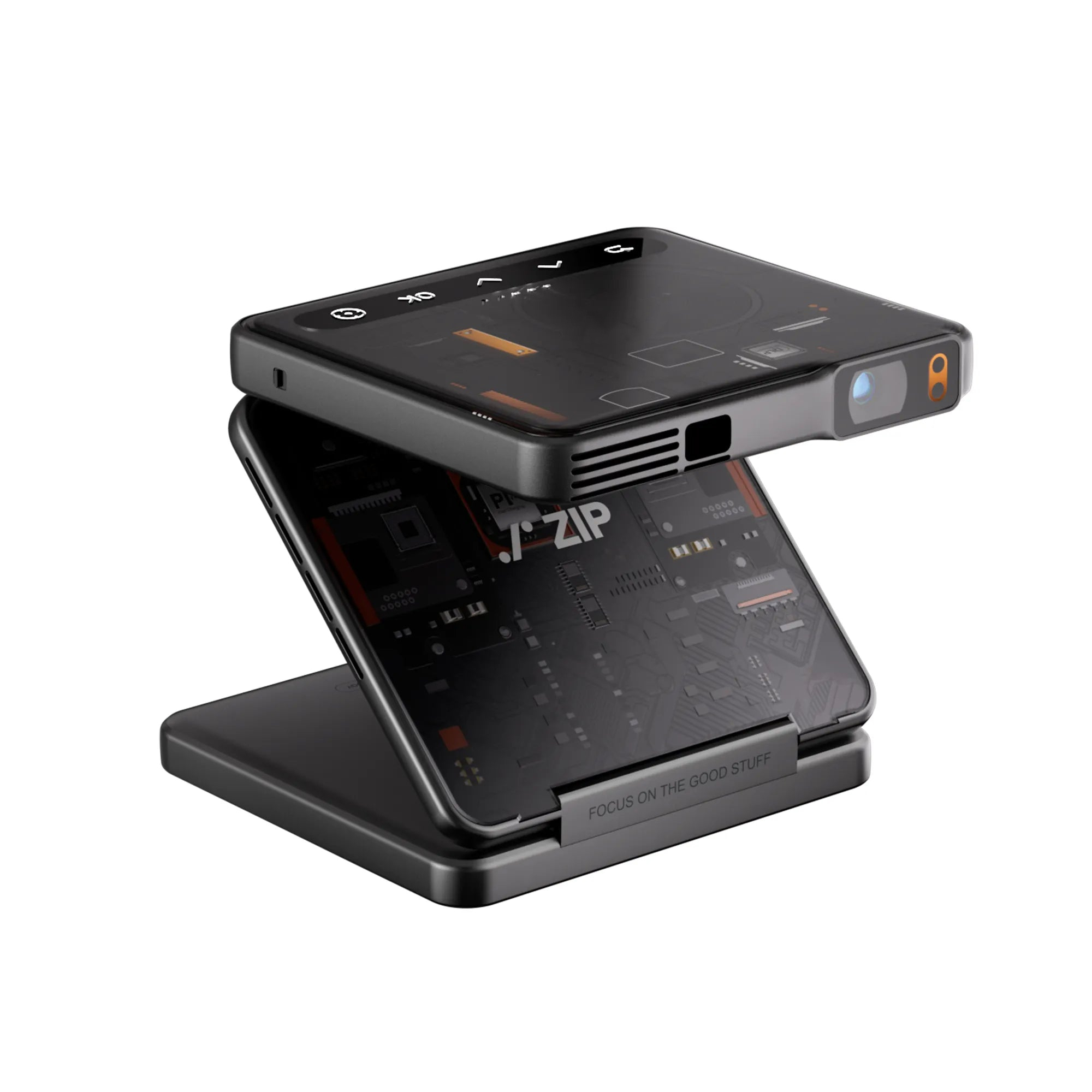 PIZER ZIP Tri-Fold Projektor Mini Mudah Alih