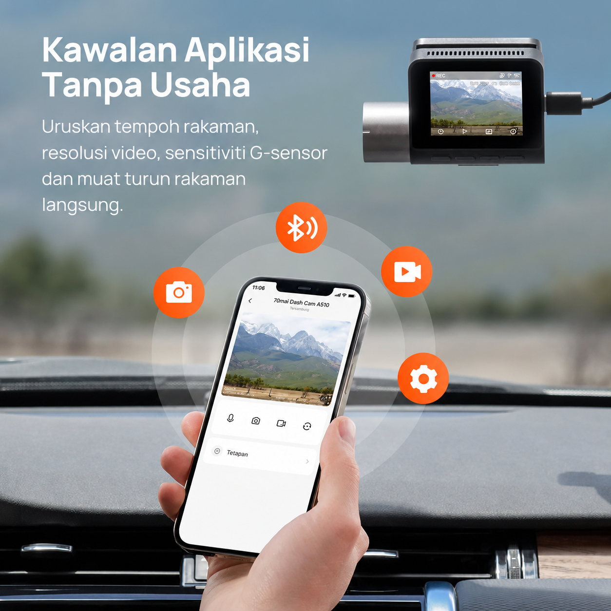 Kamera Pemuka A510 2.7K HD dengan Sony STARVIS 2, 4G LTE & Dual HDR Disokong