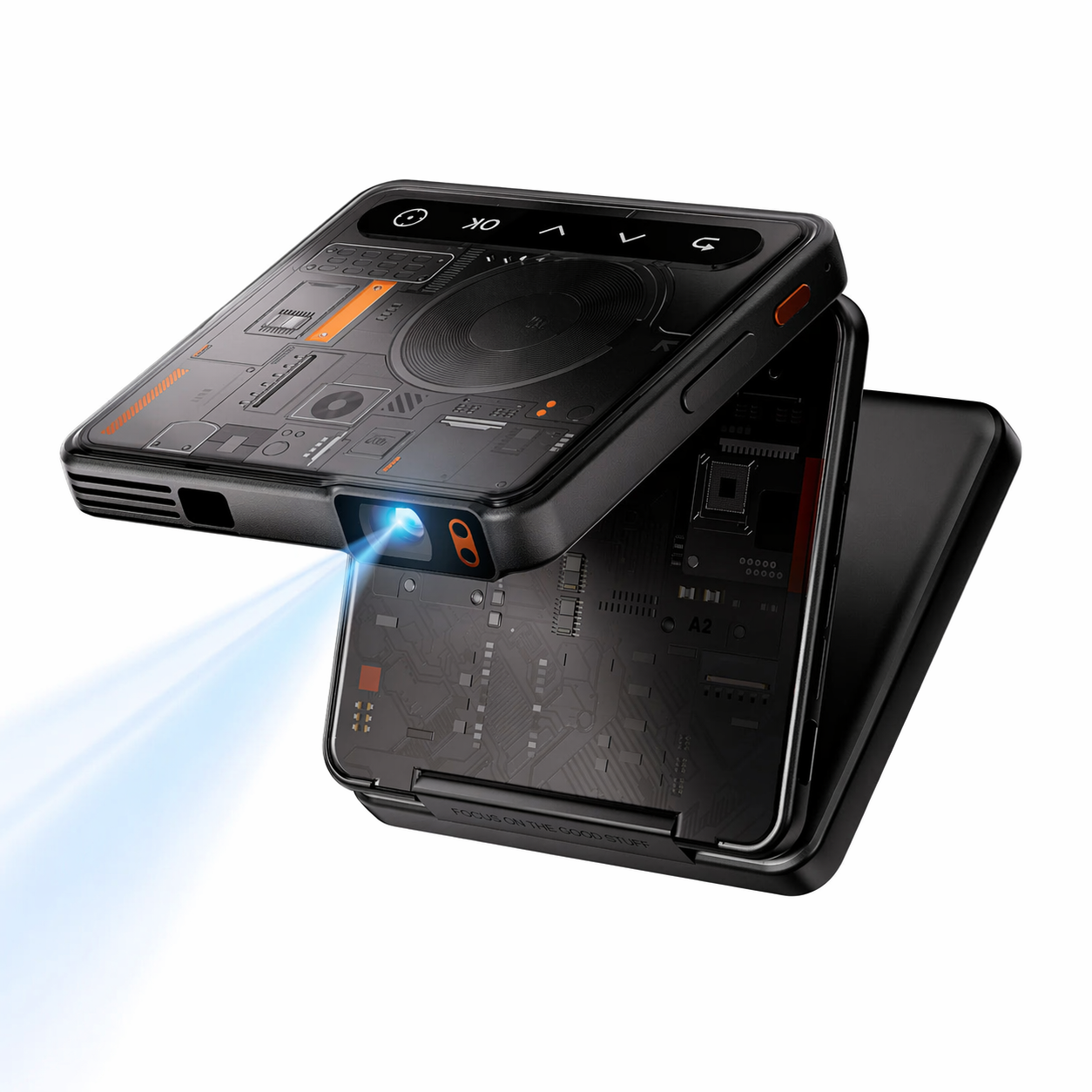 PIZER ZIP Tri-Fold Projektor Mini Mudah Alih