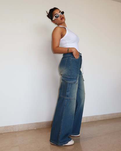 Outland Draw Wide Leg Cargo Jeans