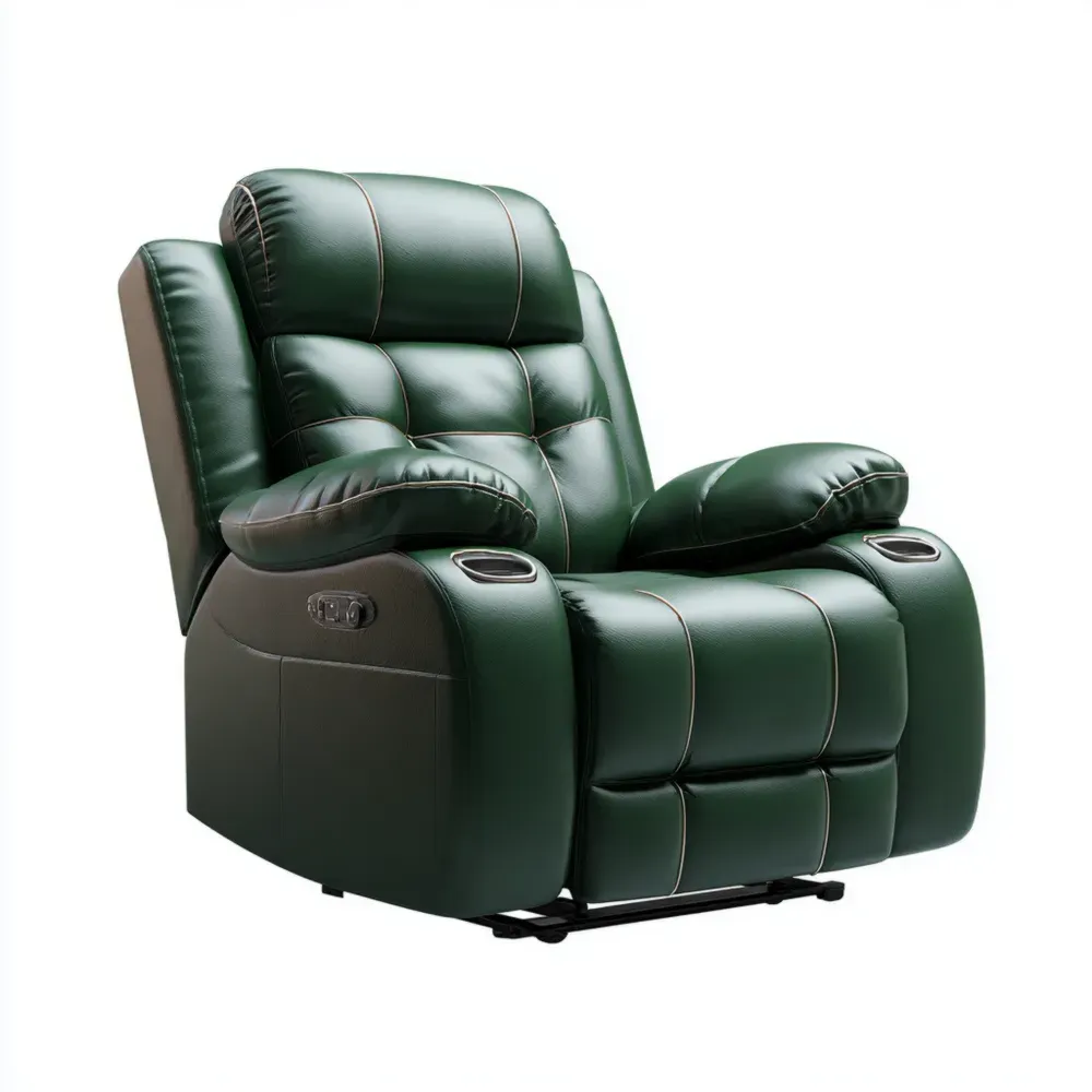 リクライニングチェア 110x90x100 cm - ダークグリーン - 快適設計