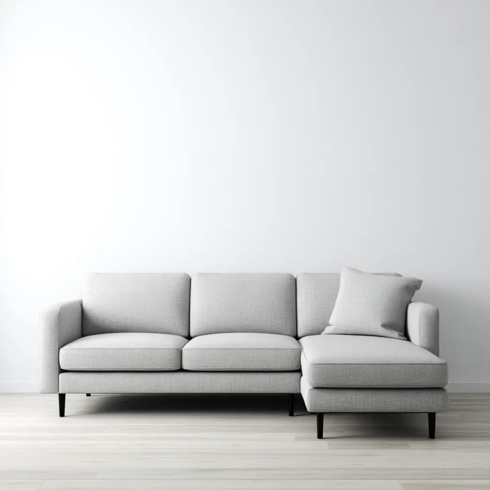 ソファセット ファブリック 200x80x85 cm – ライトグレー – モダンデザイン