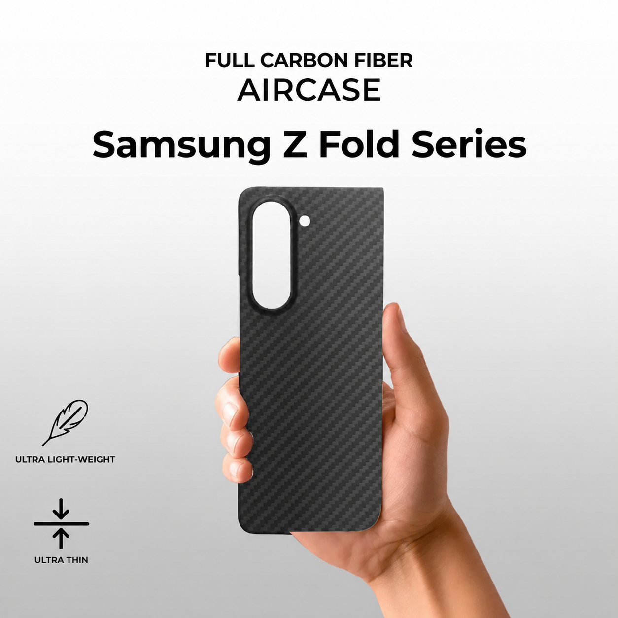 Samsung Galaxy Z Fold Series Full Carbon Fiber Ultra Slim Case