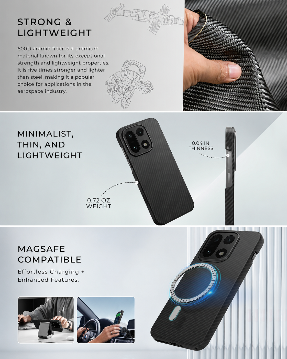 Super Thin OnePlus 15 Series Aramid Fiber | MagSafe
