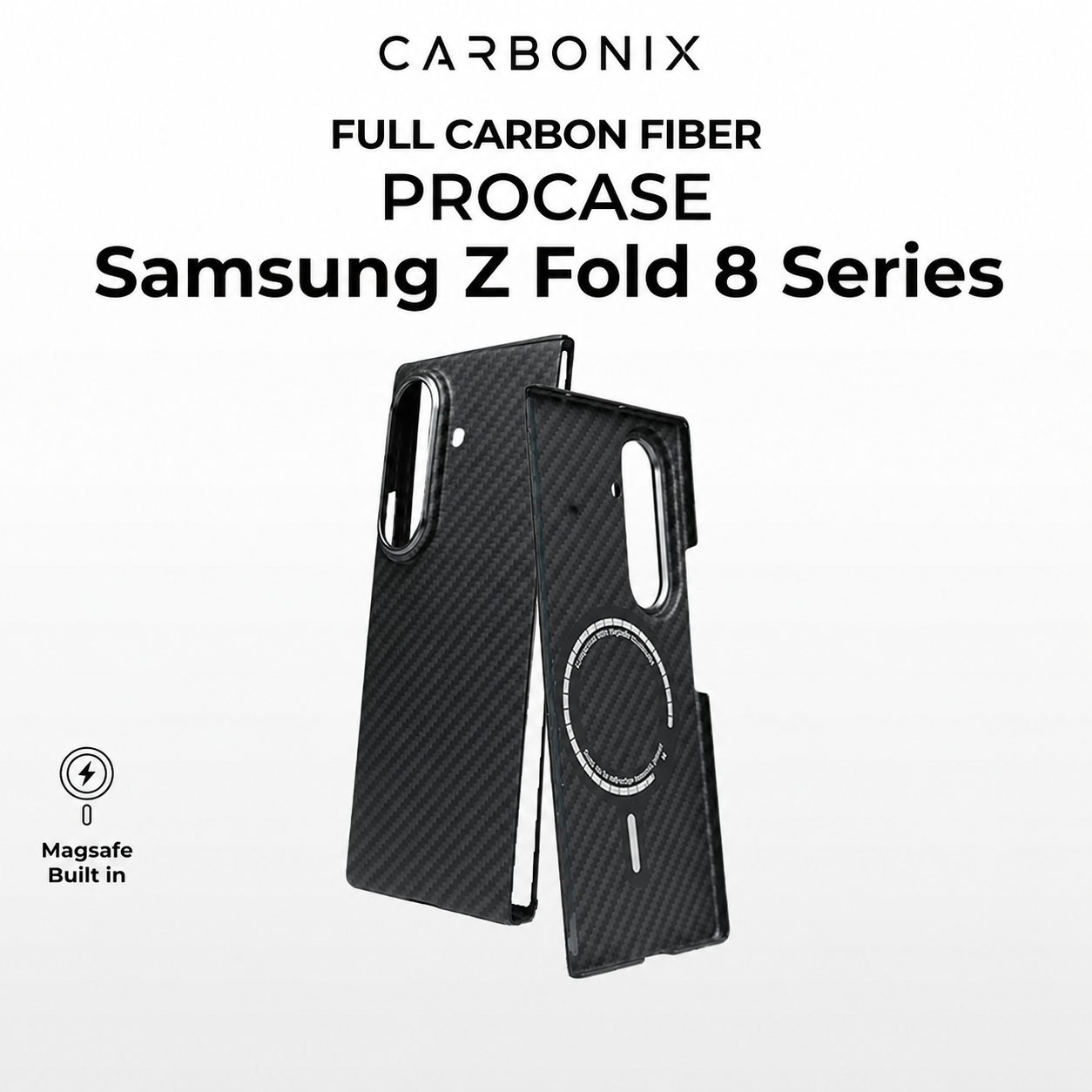Samsung Galaxy Z Fold 8 Series - Real Full Carbon Fiber Ultra Slim / Ultra Thin Case