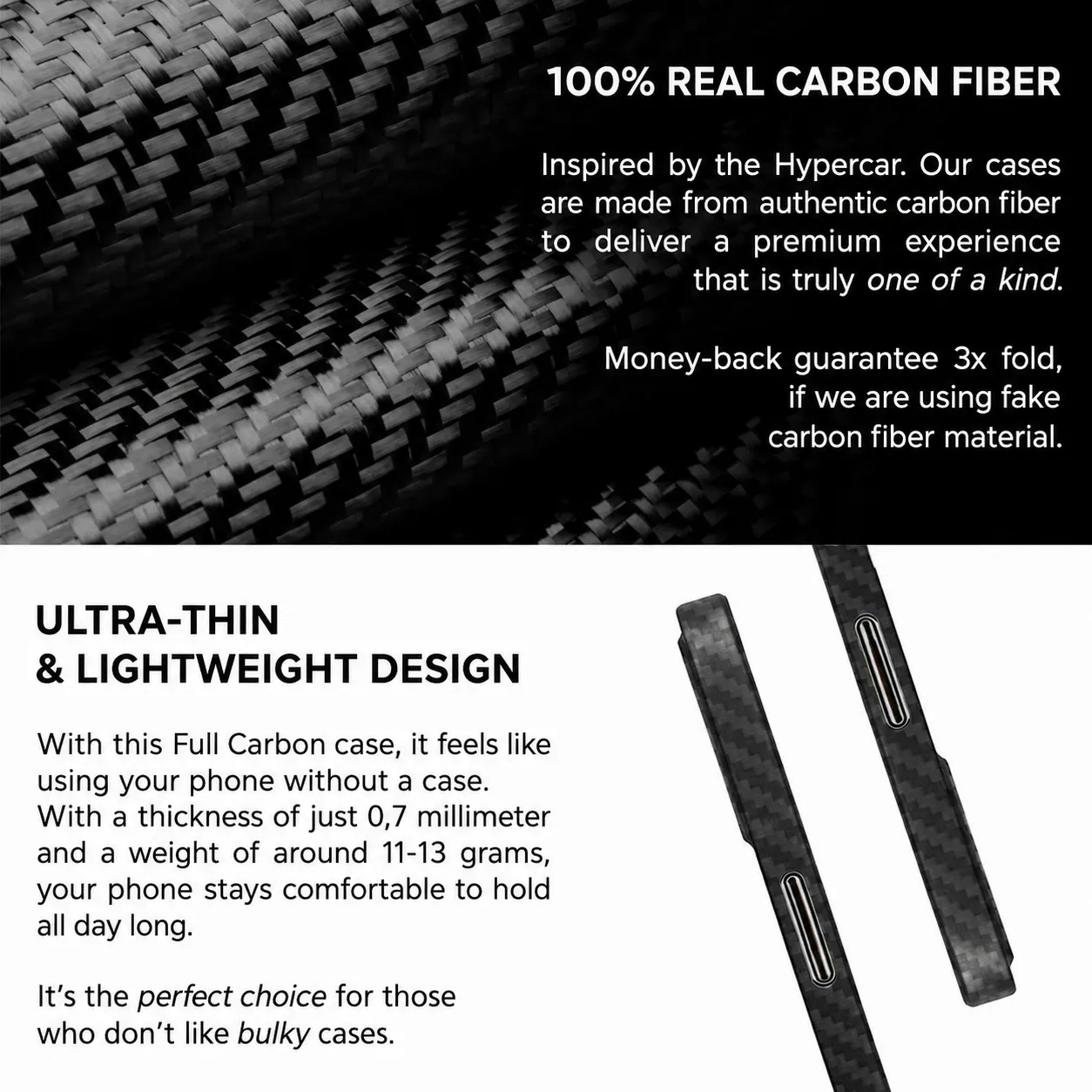 iPhone 17 Series Lunar ProCase - Full Carbon Fiber Phone Case