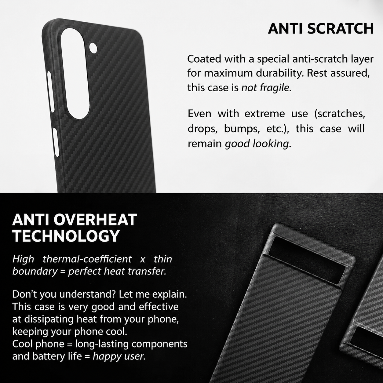 Xiaomi Flagship Series 17-15 Real Full Carbon Fiber Ultra Slim / Ultra Thin Case
