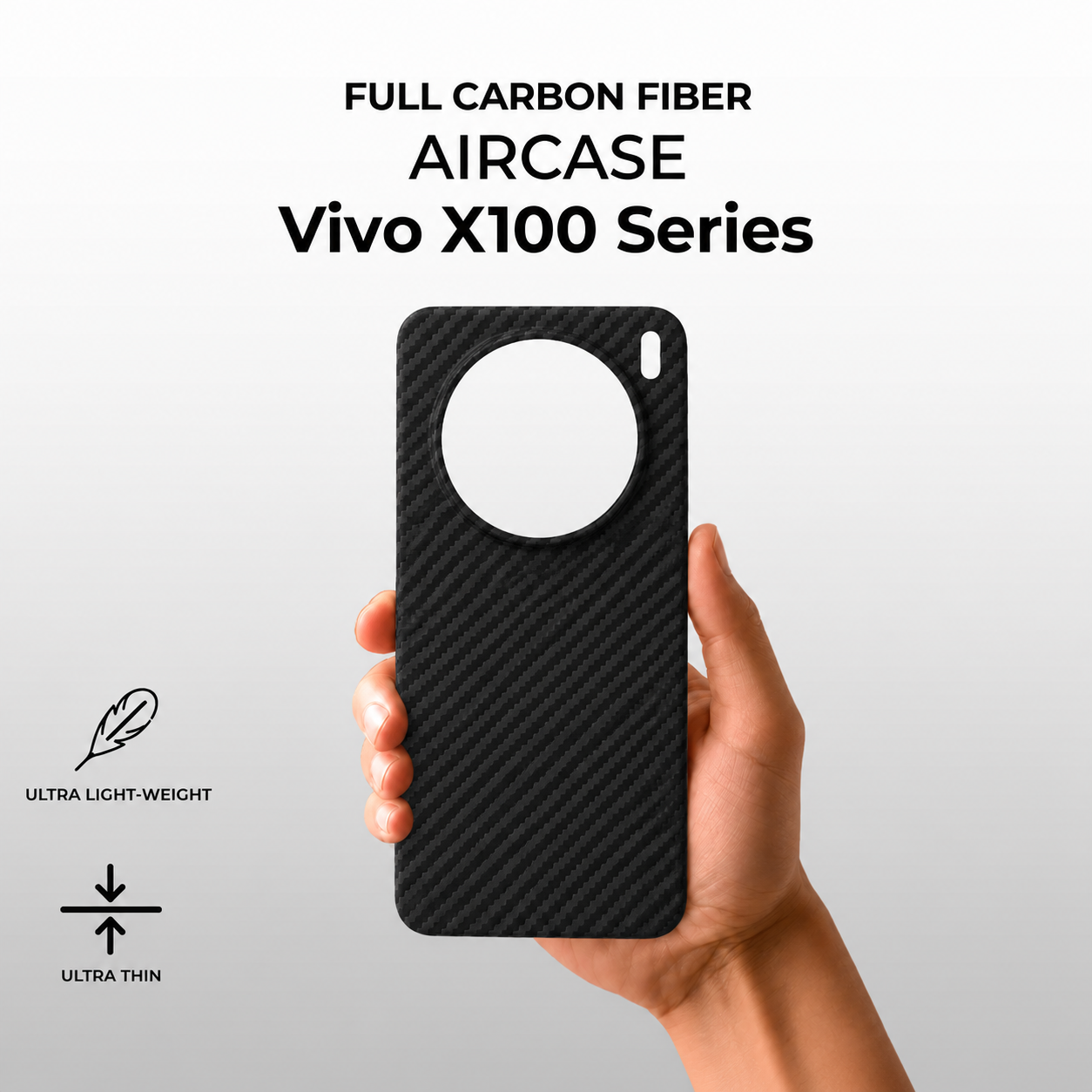 Vivo X Series Case - Real Full Carbon Fiber Ultra Slim / Ultra Thin Case