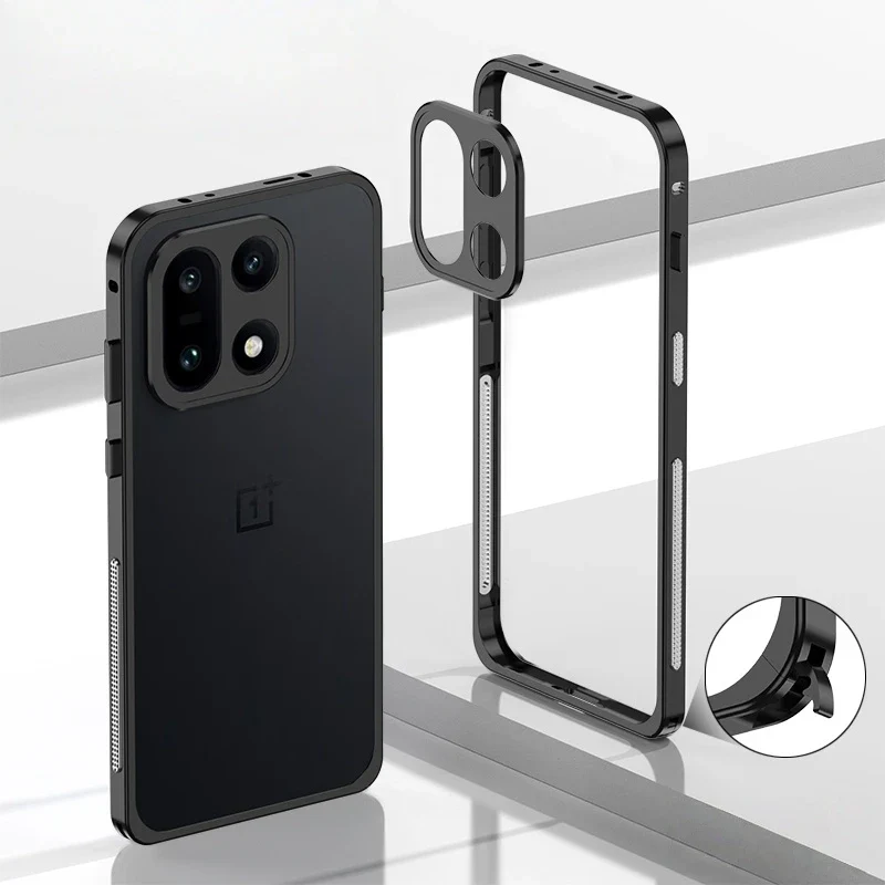 ONEPLUS  All Series Premium Aluminium Shockproof Bumper Frame Heat Dissipation Shell with Lens Protector