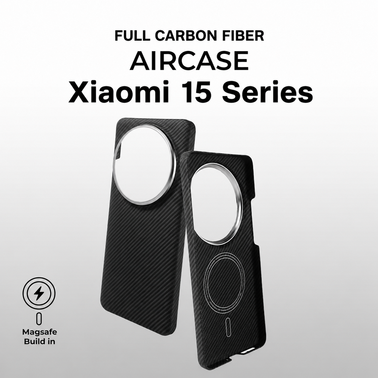 Xiaomi Flagship Series 17-15 Real Full Carbon Fiber Ultra Slim / Ultra Thin Case