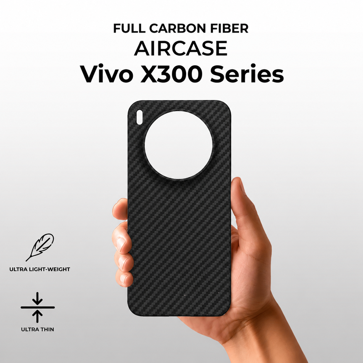 Vivo X Series Case - Real Full Carbon Fiber Ultra Slim / Ultra Thin Case