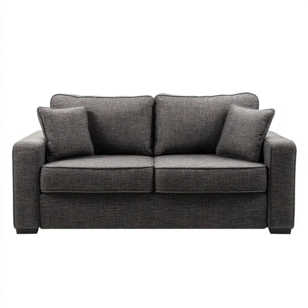 2人掛けソファ 布製 150x85x90 cm – ダークグレー – コンテンポラリーデザイン