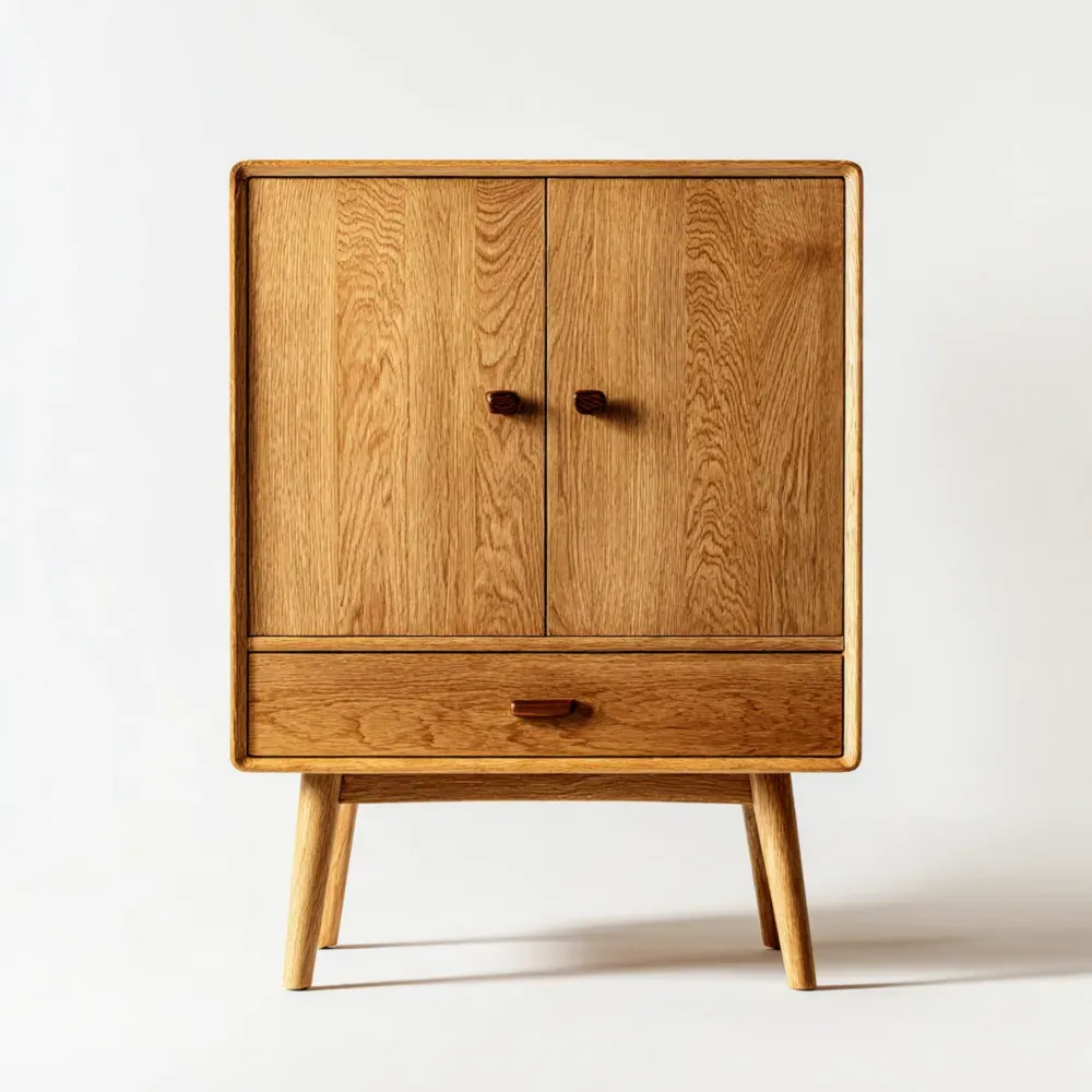 収納キャビネット 木製 80x40x120 cm – ナチュラルウッドデザイン