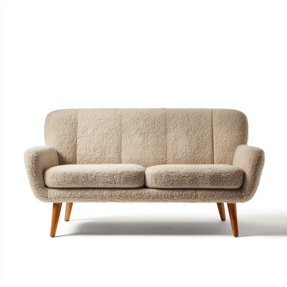 ソファ 布製 150x85x90 cm – ベージュ – ミッドセンチュリーデザイン