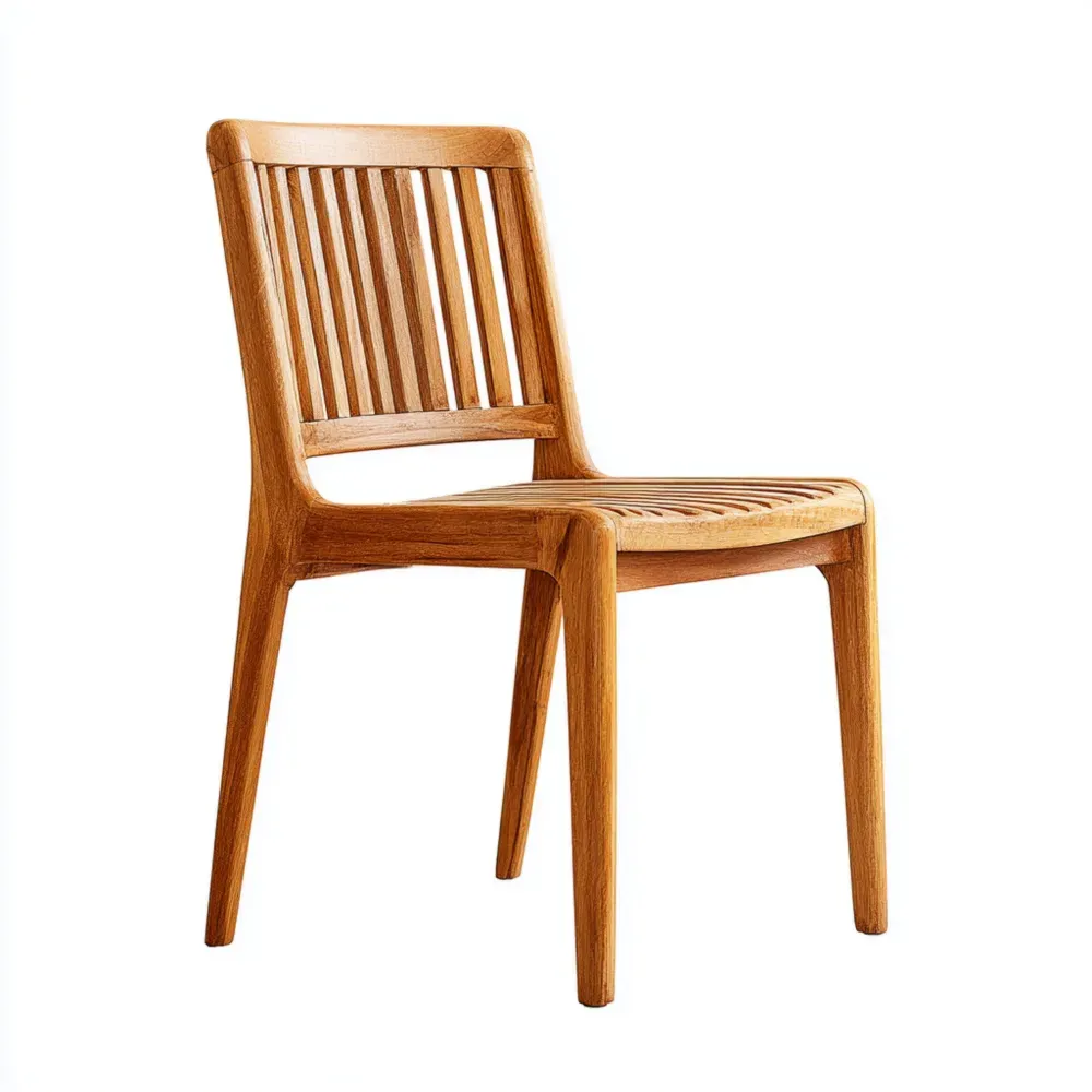 ガーデンダイニングチェア 50x55x85 cm - ナチュラルウッド - ミニマルデザイン